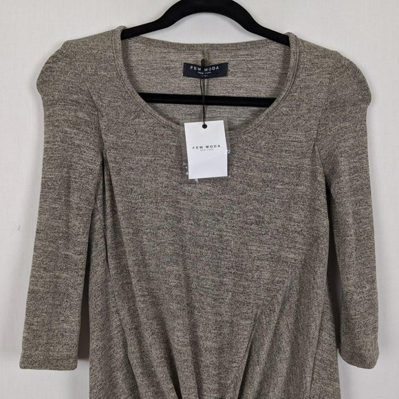 FEW MODA New York comfortable gray twist shirt dre - Picture 3 of 9